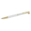 Bolígrafo Crystalline Horse Shoe, blanco, lacado en blanco, chapado en tono dorado Bolígrafo Crystalline Horse Shoe, blanco, lacado en blanco, chapado en tono dorado