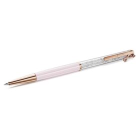 Bolígrafo Crystalline Infinity, lacado en rosa, chapado en tono oro rosa