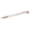 Bolígrafo Crystalline Ladybug, blanco, lacado en rojo, chapado en tono oro rosa
