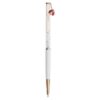 Bolígrafo Crystalline Ladybug, blanco, lacado en rojo, chapado en tono oro rosa