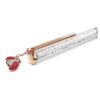 Bolígrafo Crystalline Ladybug, blanco, lacado en rojo, chapado en tono oro rosa