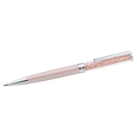 Bolígrafo Crystalline rosa, lacado en rosa, cromado