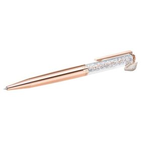 Bolígrafo Crystalline Swan, tono oro rosa, chapado en tono oro rosa