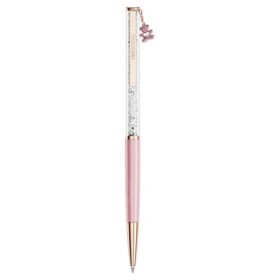 Bolígrafo Crystalline Teddy, rosa, lacado en rosa, chapado en tono oro rosa
