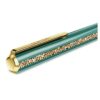 Bolígrafo Shimmer verde, lacado en verde, chapado en tono dorado