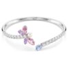 Brazalete Ariana Grande X Swarovski con cortes mixtos, libélula, multicolor, chapado en rodio Brazalete Ariana Grande X Swarovski con cortes mixtos, libélula, multicolor, chapado en rodio