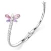 Brazalete Ariana Grande X Swarovski con cortes mixtos, libélula, multicolor, chapado en rodio Brazalete Ariana Grande X Swarovski con cortes mixtos, libélula, multicolor, chapado en rodio