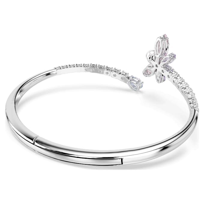 Brazalete Ariana Grande X Swarovski con cortes mixtos, libélula, multicolor, chapado en rodio Brazalete Ariana Grande X Swarovski con cortes mixtos, libélula, multicolor, chapado en rodio