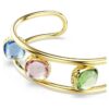 Brazalete Chroma con corte cojín, multicolor, chapado en tono dorado Brazalete Chroma con corte cojín, multicolor, chapado en tono dorado