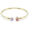 Brazalete Chroma con cortes mixtos, multicolor, chapado en tono dorado Brazalete Chroma con cortes mixtos, multicolor, chapado en tono dorado