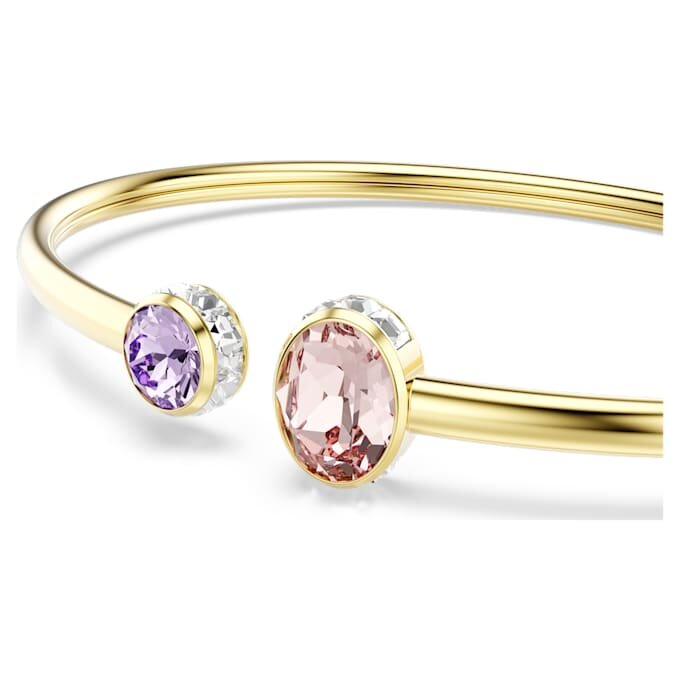 Brazalete Chroma con cortes mixtos, multicolor, chapado en tono dorado Brazalete Chroma con cortes mixtos, multicolor, chapado en tono dorado