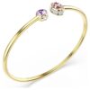 Brazalete Chroma con cortes mixtos, multicolor, chapado en tono dorado Brazalete Chroma con cortes mixtos, multicolor, chapado en tono dorado