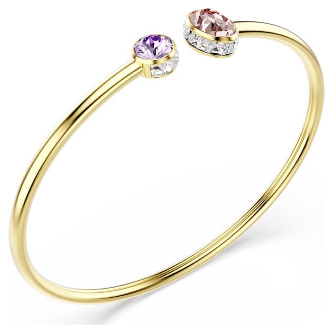 Brazalete Chroma con cortes mixtos, multicolor, chapado en tono dorado Brazalete Chroma con cortes mixtos, multicolor, chapado en tono dorado