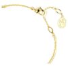 Brazalete Chroma con forma de corazón, rojo, chapado en tono dorado