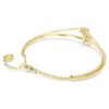 Brazalete Chroma con forma de corazón, rojo, chapado en tono dorado