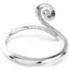 Brazalete de Ariana Grande x Swarovski con perla de cristal, corte baguette, blanco, chapado en rodio