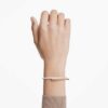Brazalete Dextera con cierre magnético, blanco, chapado en tono oro rosa Brazalete Dextera con cierre magnético, blanco, chapado en tono oro rosa