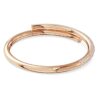 Brazalete Dextera con cierre magnético, blanco, chapado en tono oro rosa Brazalete Dextera con cierre magnético, blanco, chapado en tono oro rosa
