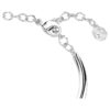 Brazalete Dextera de corte redondo, blanco, chapado en rodio Brazalete Dextera de corte redondo, blanco, chapado en rodio