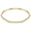 Brazalete Dextera de forma octogonal, corte redondo, blanco, chapado en tono dorado Brazalete Dextera de forma octogonal, corte redondo, blanco, chapado en tono dorado