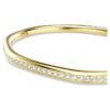 Brazalete Dextera de forma octogonal, corte redondo, blanco, chapado en tono dorado Brazalete Dextera de forma octogonal, corte redondo, blanco, chapado en tono dorado