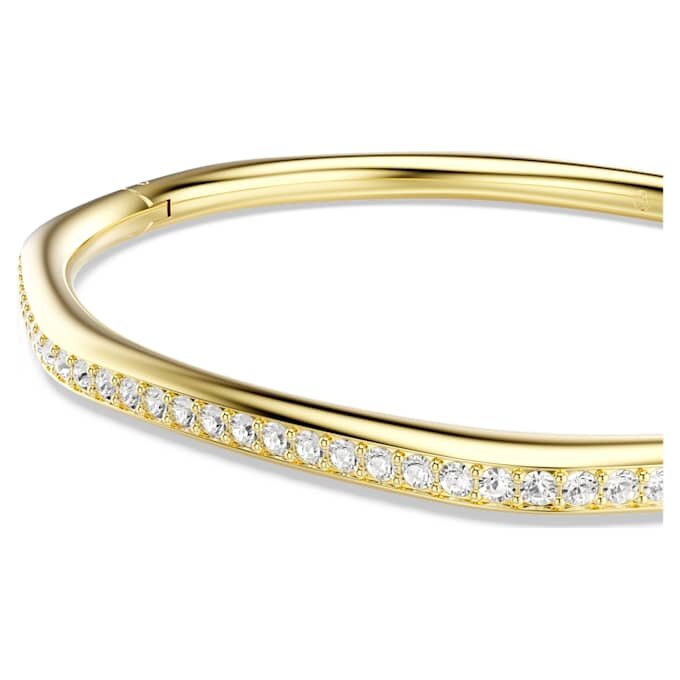 Brazalete Dextera de forma octogonal, corte redondo, blanco, chapado en tono dorado Brazalete Dextera de forma octogonal, corte redondo, blanco, chapado en tono dorado