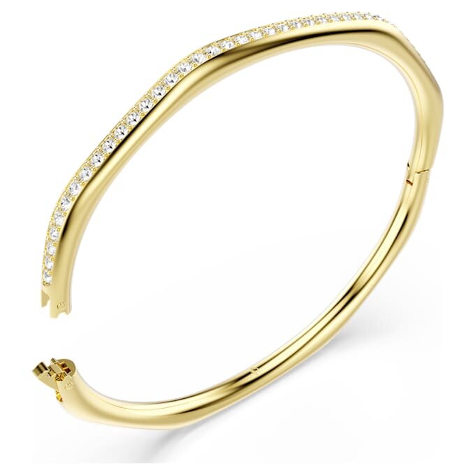 Brazalete Dextera de forma octogonal, corte redondo, blanco, chapado en tono dorado Brazalete Dextera de forma octogonal, corte redondo, blanco, chapado en tono dorado
