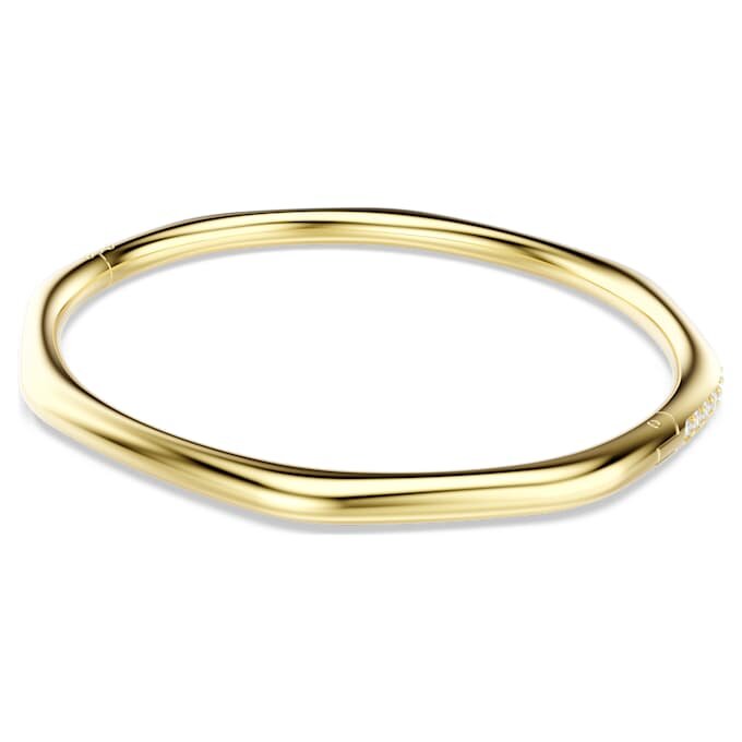 Brazalete Dextera de forma octogonal, corte redondo, blanco, chapado en tono dorado Brazalete Dextera de forma octogonal, corte redondo, blanco, chapado en tono dorado