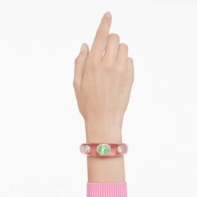 Brazalete Dulcis con cortes mixtos, multicolor, chapado en tono dorado
