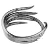 Brazalete «Feather» de la Colección Vienna, blanco, chapado en rutenio Brazalete «Feather» de la Colección Vienna, blanco, chapado en rutenio