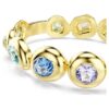 Brazalete Gema con cortes mixtos, multicolor, chapado en tono dorado Brazalete Gema con cortes mixtos, multicolor, chapado en tono dorado