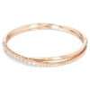 Brazalete Hyperbola blanco, chapado en tono oro rosa Brazalete Hyperbola blanco, chapado en tono oro rosa