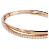 Brazalete Hyperbola blanco, chapado en tono oro rosa Brazalete Hyperbola blanco, chapado en tono oro rosa