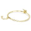 Brazalete Idyllia con cortes mixtos, abeja, multicolor, chapado en tono dorado Brazalete Idyllia con cortes mixtos, abeja, multicolor, chapado en tono dorado