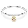 Brazalete Idyllia con cortes mixtos, corazón, rosa, acabado de metales mixtos Brazalete Idyllia con cortes mixtos, corazón, rosa, acabado de metales mixtos