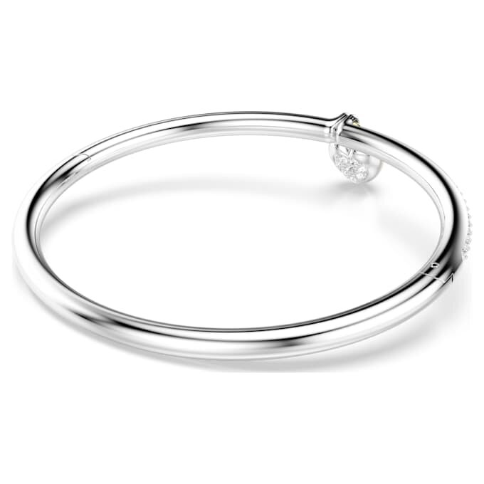 Brazalete Idyllia con cortes mixtos, corazón, rosa, acabado de metales mixtos Brazalete Idyllia con cortes mixtos, corazón, rosa, acabado de metales mixtos