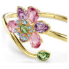 Brazalete Idyllia con cortes mixtos, flor, multicolor, chapado en tono dorado Brazalete Idyllia con cortes mixtos, flor, multicolor, chapado en tono dorado