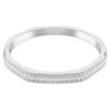 Brazalete Matrix con corte baguette, forma octogonal, blanco, chapado en rodio Brazalete Matrix con corte baguette, forma octogonal, blanco, chapado en rodio