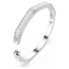 Brazalete Matrix con corte baguette, forma octogonal, blanco, chapado en rodio Brazalete Matrix con corte baguette, forma octogonal, blanco, chapado en rodio