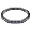 Brazalete Matrix con corte baguette, forma octogonal, gris, chapado en rutenio Brazalete Matrix con corte baguette, forma octogonal, gris, chapado en rutenio