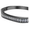 Brazalete Matrix con corte baguette, forma octogonal, gris, chapado en rutenio Brazalete Matrix con corte baguette, forma octogonal, gris, chapado en rutenio