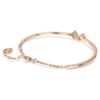 Brazalete Mesmera con cortes mixtos, blanco, chapado en tono oro rosa Brazalete Mesmera con cortes mixtos, blanco, chapado en tono oro rosa