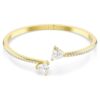 Brazalete Mesmera con forma de corazón, blanco, chapado en tono dorado Brazalete Mesmera con forma de corazón, blanco, chapado en tono dorado