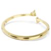 Brazalete Mesmera con forma de corazón, blanco, chapado en tono dorado Brazalete Mesmera con forma de corazón, blanco, chapado en tono dorado