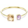 Brazalete Millenia con corte octogonal, multicolor, chapado en tono dorado Brazalete Millenia con corte octogonal, multicolor, chapado en tono dorado