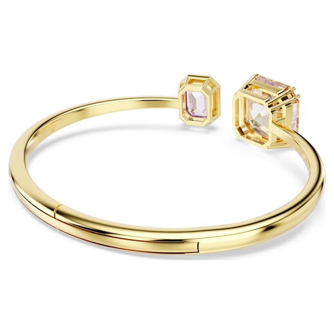 Brazalete Millenia con corte octogonal, multicolor, chapado en tono dorado Brazalete Millenia con corte octogonal, multicolor, chapado en tono dorado