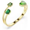 Brazalete Millenia con corte octogonal, verde, chapado en tono dorado Brazalete Millenia con corte octogonal, verde, chapado en tono dorado