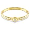 Brazalete Numina de corte redondo, blanco, con baño dorado Brazalete Numina de corte redondo, blanco, con baño dorado