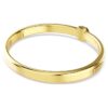 Brazalete Numina de corte redondo, blanco, con baño dorado Brazalete Numina de corte redondo, blanco, con baño dorado