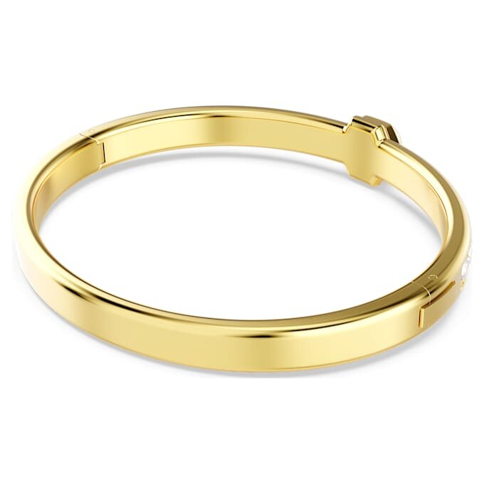 Brazalete Numina de corte redondo, blanco, con baño dorado Brazalete Numina de corte redondo, blanco, con baño dorado
